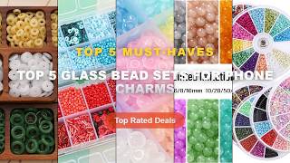 Cheap & Best Top 5 Glass Bead Sets For Phone Charms Unboxing & Review - 2000pcs/Lot 12Grids Glass Se