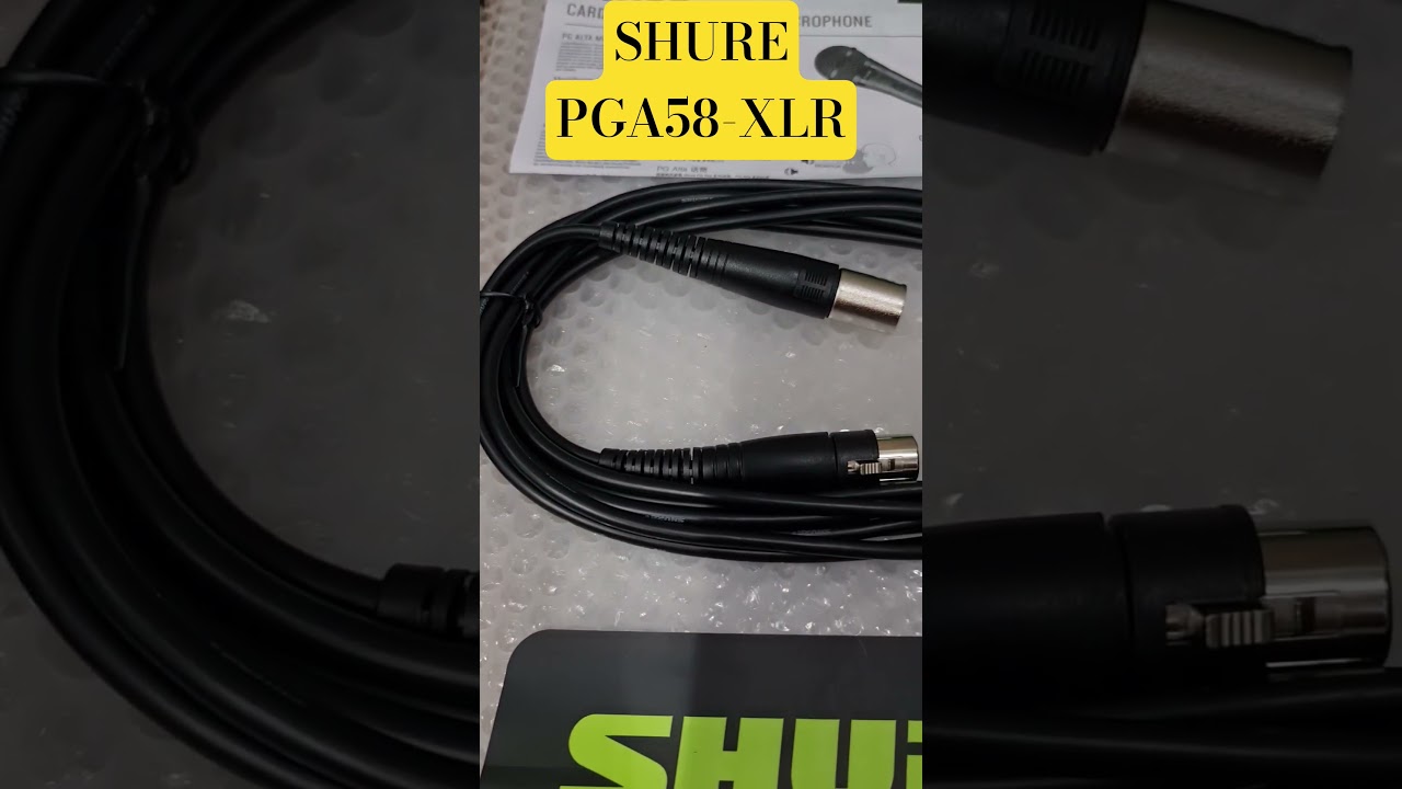 SHURE "PGA58-XLR" Cardioid Dynamic Vocal Microphone. 