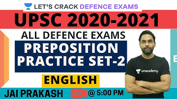 L3: Preposition Practice Set-2 | Target CDS/CAPF/NDA/AFCAT 2020-2021 | Jai Prakash
