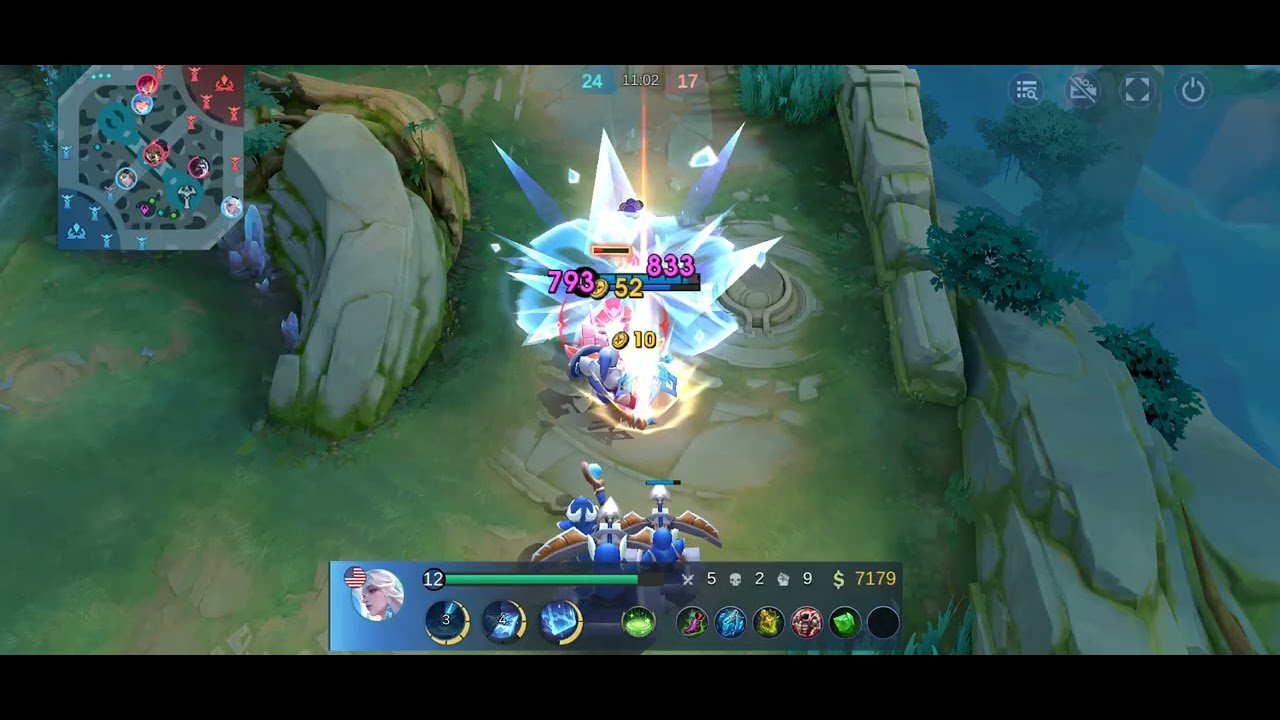 MLBB Ranked Aurora support with support build.