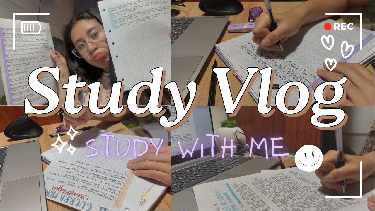 Study Vlog & Study With Me - Intentemos ser productivos juntos🌼✨ | This is Fm!