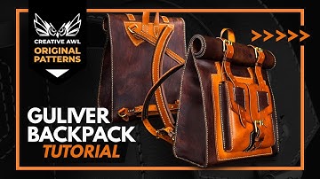 How to make leather Guliver Roll top Backpack.
