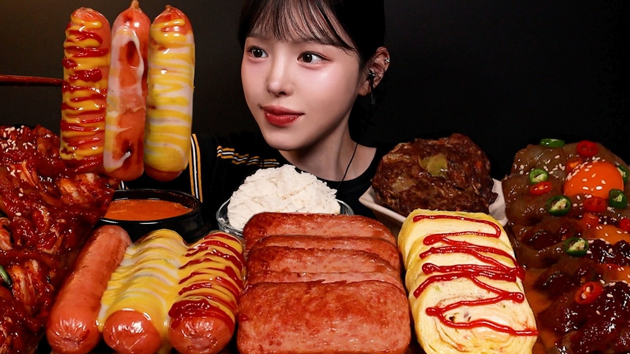 SUB)밥도둑 끝판왕 찾기!🍚양념새우장 스팸 소세지 떡갈비 치즈계란말이 실비김치까지 집밥 한식 꿀조합 home-cooked meal mukbang asmr