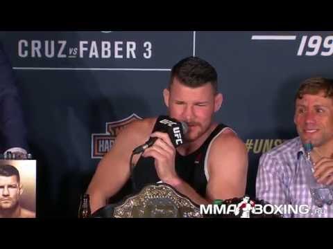 видео: Перепалка Биспинга и Рокхолда на конференции после UFC 199