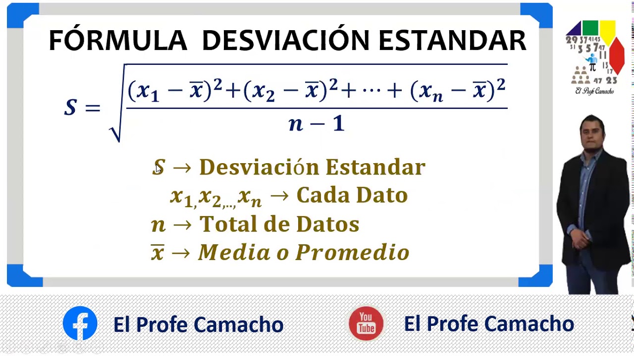 Calculando la varianza y la desviación estándar de un conjunto de datos