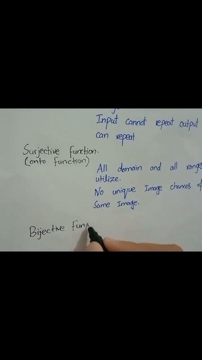 5 important Types functions with examples injective Surjective ...