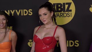 Charlotte Sins 2022 Xbiz Awards Red Carpet Fashion Broll