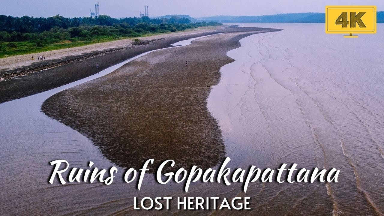 Agassaim & Ancient Gopakapattana Port Ruins | Beach Walk & Aerial View | 4K Goa India Virtual Tour