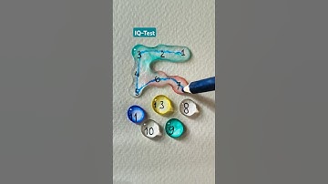 Nối các giọt nước từ số 1 đến 12 #iqtest #quiz #games #shorts