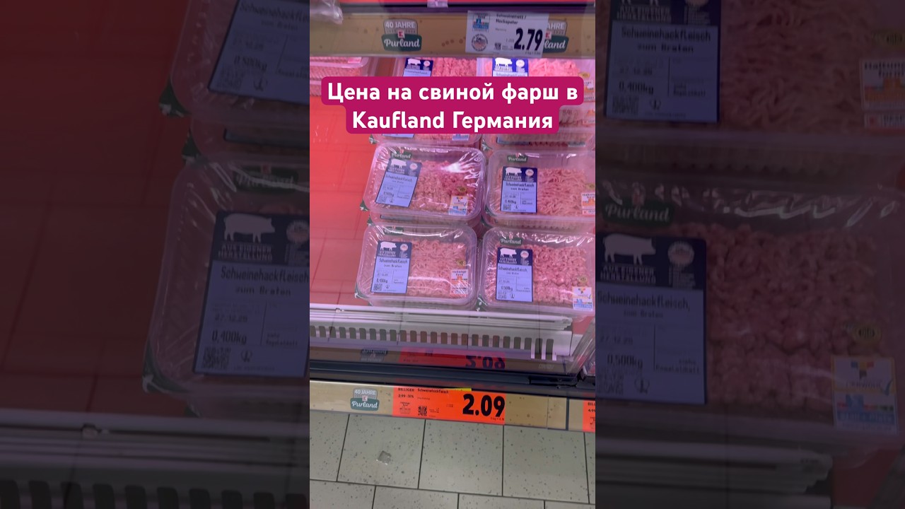 Цена на свиной фарш в Германии 