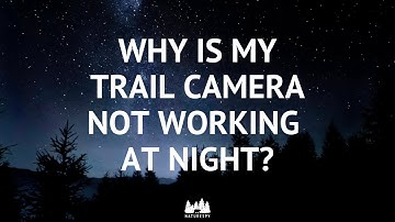 Why is my camera trap not working at night?