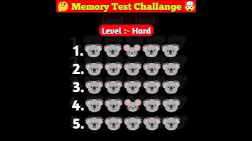 Memory Test 🤯 || Find The Odd Emoji Out || Emoji Puzzle Quiz || part 15 || #shorts #quiztime