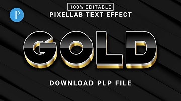 Back Gold Text Effect in pixellab | how to make 3d text in pixellab | text effect pixellab plp file