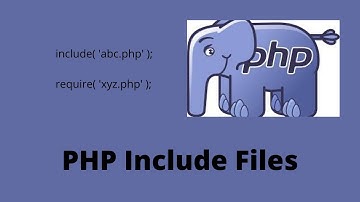 PHP - How to Include Files