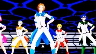 MMD - Binan Koukou Chikyuu Bouei-bu LOVE! - Splash Free!