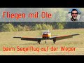 Fliegen mit Ole beim Segelflug auf der Weper