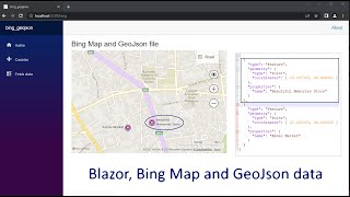 3.3  Blazor/Bing Map and GeoJson data