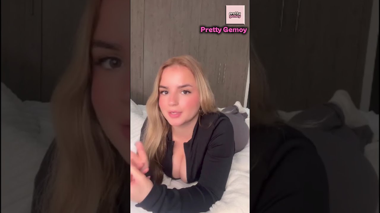 Routines🎉🎉 young blonde girl is lying comfortably on her bed