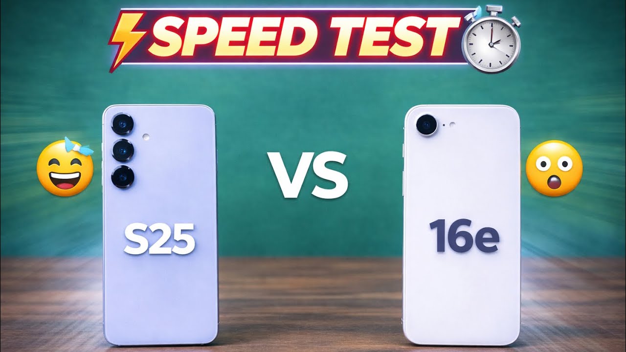 Samsung Galaxy S25 vs Apple iPhone 16e ⚡ Speed Test | Who Wins?