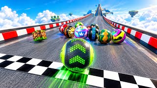 Going Ball Gameplay 🏁 Epic Rolling Ball Race on Extreme Sky Tracks 🌈 Colorful Balls, Crazy Obstacles screenshot 1