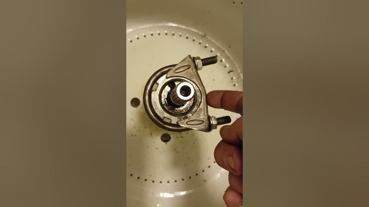 How to remove spanner nut on whirlpool WITHOUT spanner tool. YouTube