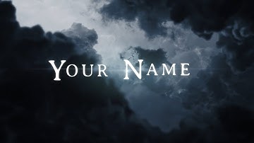 🎥 DARK GOTHIC CLOUDS YOUTUBE INTRO - FREE STOCK BACKGROUND VIDEO FOOTAGE [CCM]