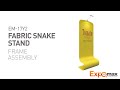 Easy to assemble and transport Snake Banner Stand-E17V08 EXPOMAX