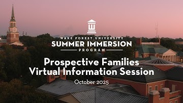 2025 October Summer Immersion Program Virtual Information Session