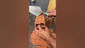 The right way to split a brick without wasting material.Clean, precise, and #USA #Construction #DIY