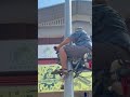 a modern tool used to climb large iron poles easily and quickly #popular #viralshorts #construction