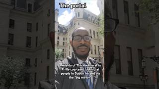 The Big World In Courtyard.