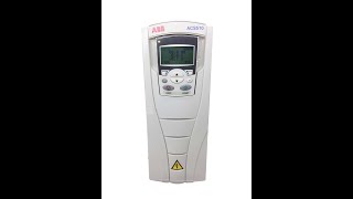 Abb vfd parameters setting lesson 1