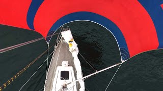 Gliding Forward Under Spinnaker