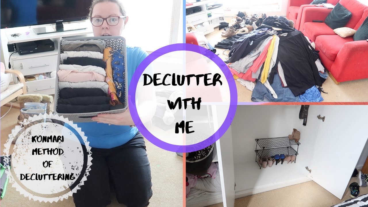 EXTREME KONMARI CLOSET DECLUTTER || DECLUTTER AND CLEAN WITH ME - YouTube