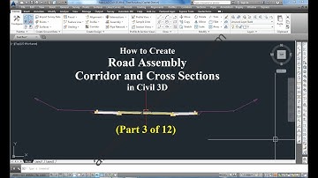 How to Create Road Assembly, Corridor and Cross Sections in Civil-3D (Part 3 of 12)