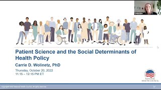 Patient Science and the Social Determinants of Health Policy: SPES 2022