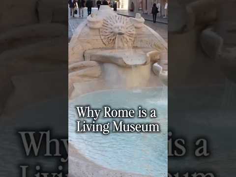Why Rome Is A Living Museum The Fountain That Still Flows From The 1600s