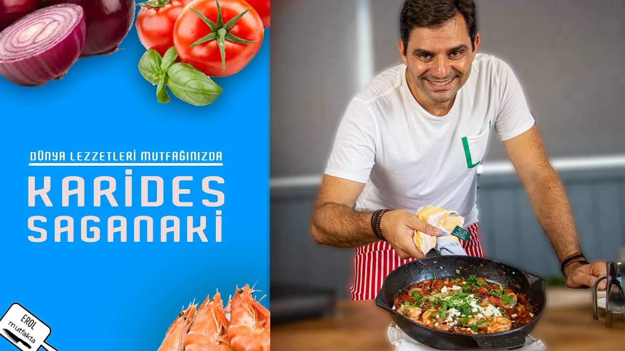KARİDES SAGANAKİ TARİFİ | DÜNYA LEZZETLERİ EVİNİZİN MUTFAĞINDA