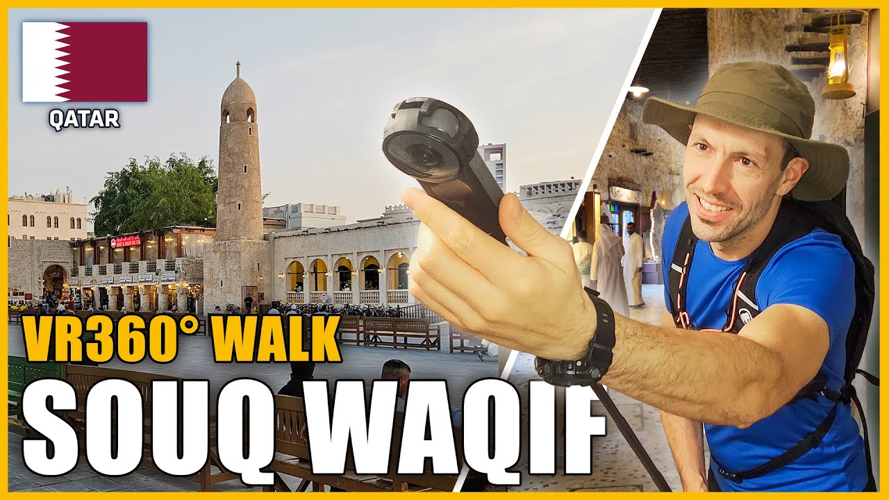 Immersive walk Inside Souq Waqif | Doha’s Bustling Market in Full 360°! 🇶🇦