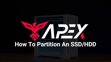 How To Partition Your SSD or HDD On Your Apex Gaming PC