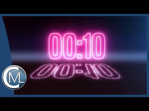 10 seconds countdown (NEON Glow Edition) & voice over ⏰
