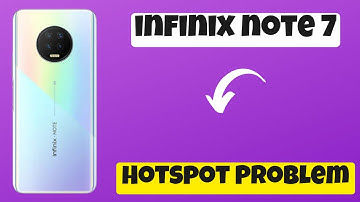 Infinix Note 7, 7 Lite Hotspot not working Problem