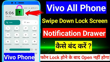 Disable On Lock Screen For Notifications Drawer In Vivo ! How To Off Lock Notification Bar in vivo
