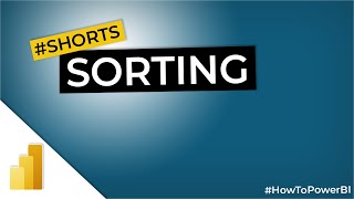 SORTING in Power BI #Shorts