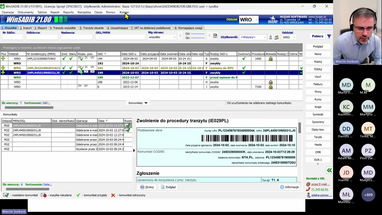 Wdrożenie systemów AES+ i NCTS+
