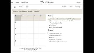 The Atlantic Crossword 29/06/2026