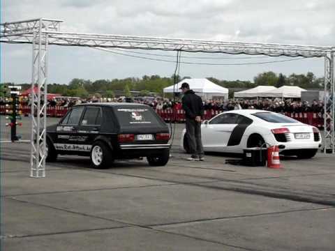 VW Golf 1 vs. Audi R8