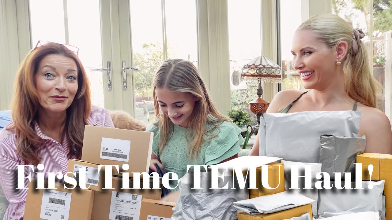 First Time Trying TEMU! HUGE Family Haul + Honest Reviews | £100 Coupon Code Inside!
