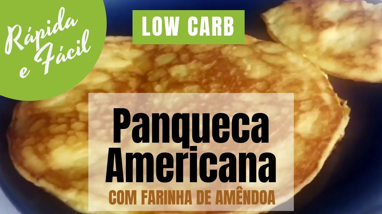 Panqueca Americana de farinha de amêndoa | Panqueca low carb individual
