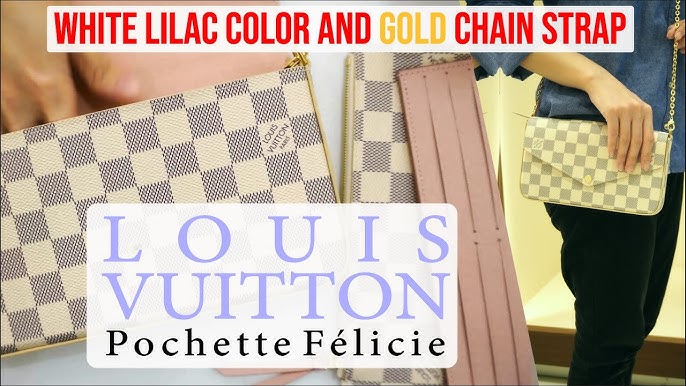 N63106 Louis Vuitton Damier Azur Canvas Pochette Felicie